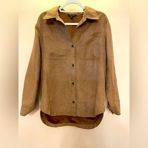 Suede Top with Belt.